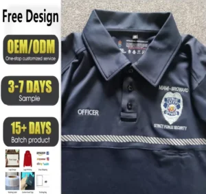 Oversized Cotton Reflective Stripe Work Polo Shirt Men’s Workwear