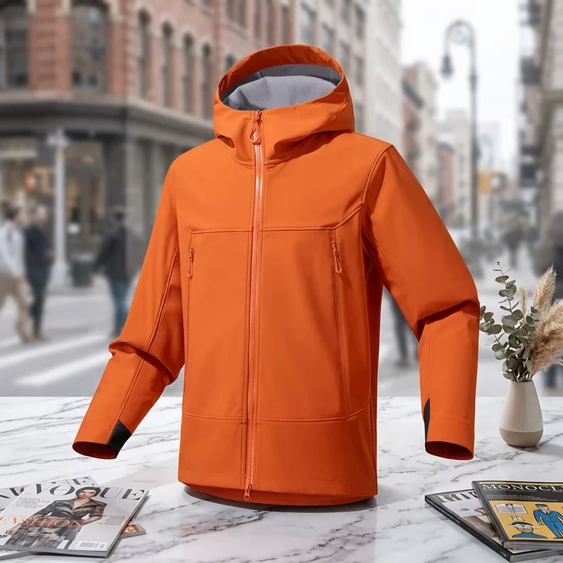 Oversized Unisex Mountain Style Jacket Trendy Casual Commuter Coat Waterproof Workwear Outerwear for Couples