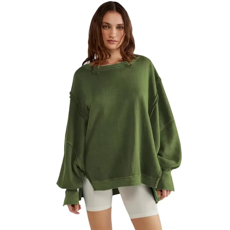 P657-Women-Stylish-Long-Sleeve-Soft-Loose-O-Neck-Heavyweight-Over-Size-Sweater