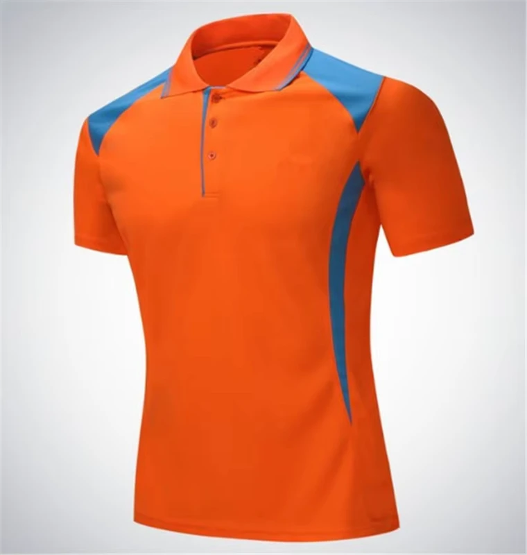 PL063 100% Polyester Mesh Contrast Color Men Work Uniform Polo T Shirt Summer Short sleeve Slim Fit Work Wear Men Polo Shirt