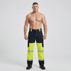 PPE Firefighter Protective FR Cargo Pants 350GSM Modacrylic Cotton Flame Retardant Anti-static Breathable Waterproof Work