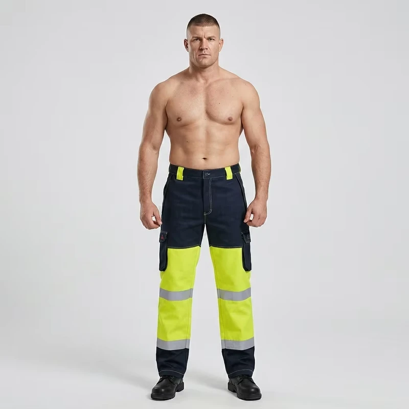 PPE Firefighter Protective FR Cargo Pants 350GSM Modacrylic Cotton Flame Retardant Anti-static Breathable Waterproof Work