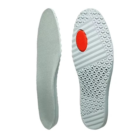 PU Soft Elastic Sports Insole Honeycomb Shock Absorbing Insoles Breathable Cushion Replacement Insole for Running Basketball