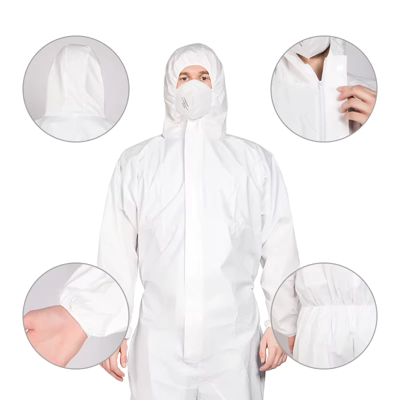 Painter Spray Hazmat Suit Type 5b 6b Disposable Coverall Protective Clothing