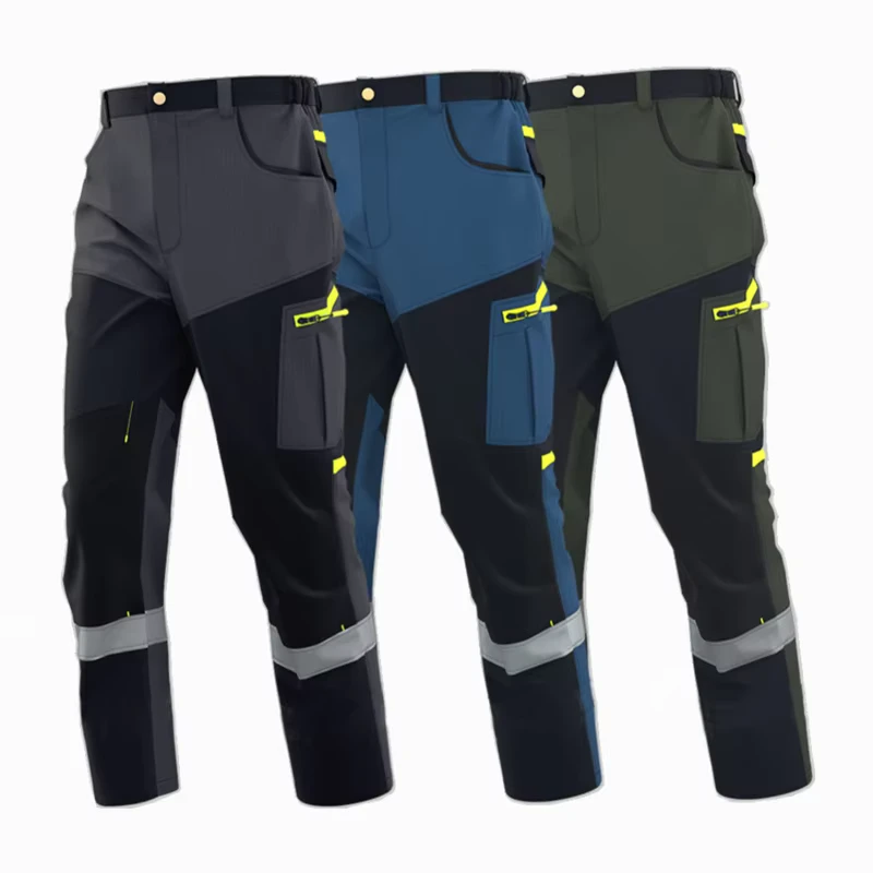 Pantalon De Travail Custom Branded High Visibility Workwear Pants for Drilling Men Mechanic Uniforms Work