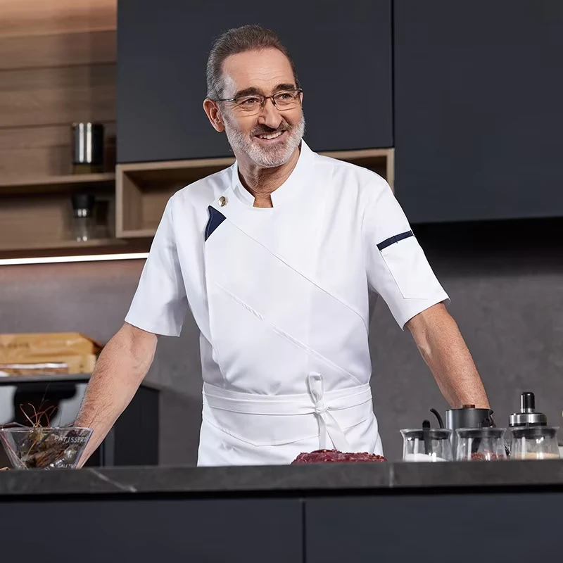 Pastry Japanese Restaurant Uniformes Des Chef Uniform Kitchen Uniform Hotel Uniform Chaquetas De Chef Coat Men'S Chef Jacket Men