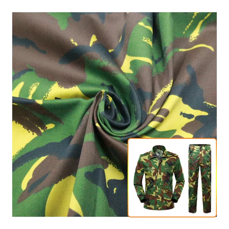 Patterned-Cotton-TC-Twill-Olive-Green-Digital-Camouflage-Fabric