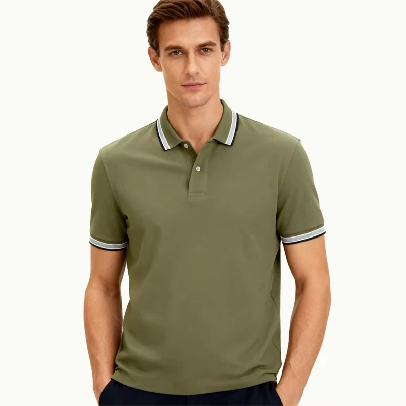Performance Moisture-Wicking Casual Workwear Polo Shirt for Men