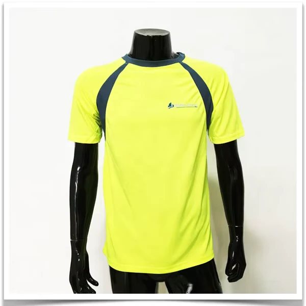 Personalized Custom Quick Dri Hi Vis Shirts With Embroidery Logo Breathable Cool Polyester Company Uniforms Tshirts