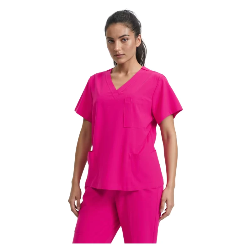 Personalized LOGO Medical Uniforms Sets for Doctors V Neck Nursing Outfits Top and Jogger Pants Quick dry Hospital Uniform