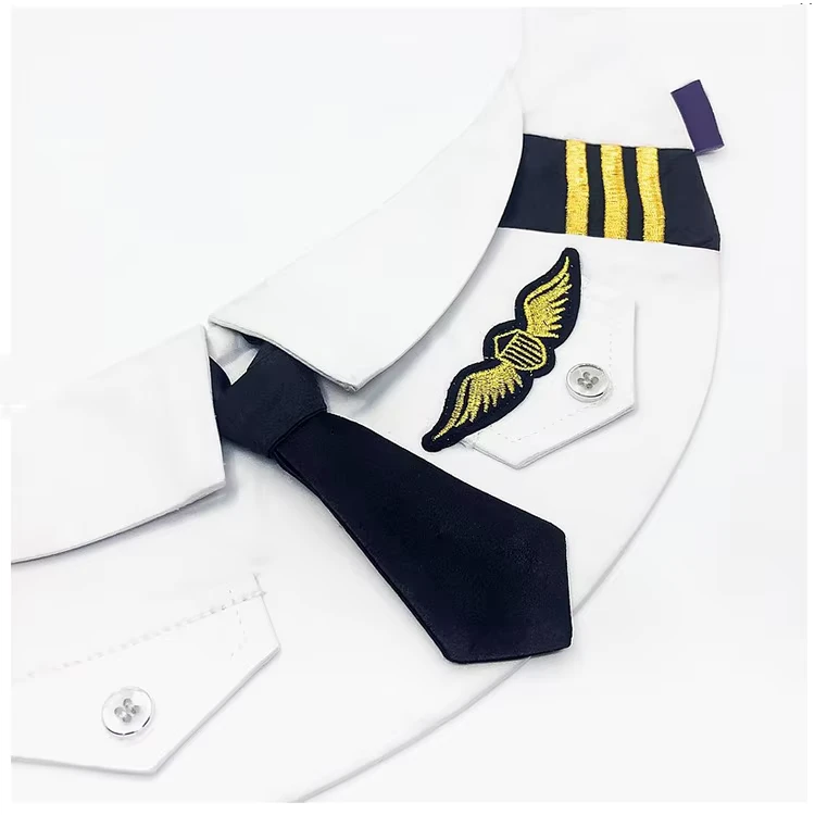 Pet-Cool-Bandana-with-Tie-Matching-Pet-Bandana-and-Scarf-Fashion-Pilot-Uniform-Supplies-Cat-Bandanas