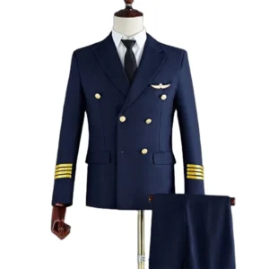 Pilot Uniform Long Sleeve Suit Airline pilot Uniform Factory Aviation Overalls Customization