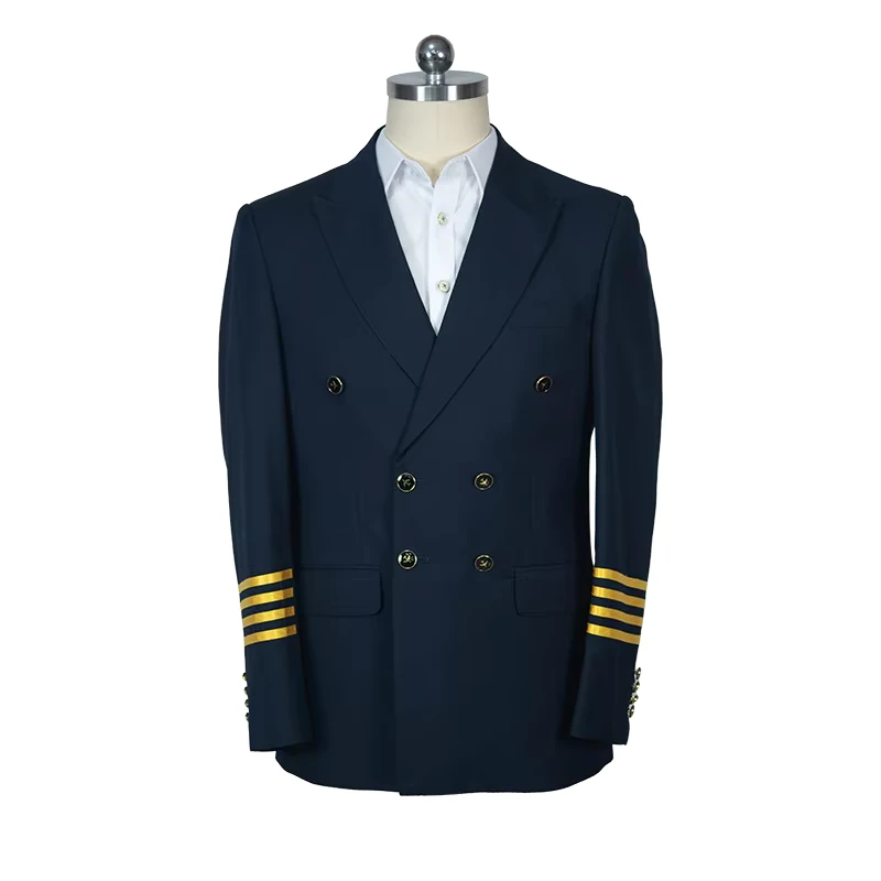 Pilot Uniform with Thermal Adaptive Lining for Cockpit Use
