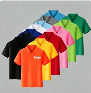 Pique Cotton Men Short Sleeve Polo Shirts Custom Logo for Worker Polo T Shirts