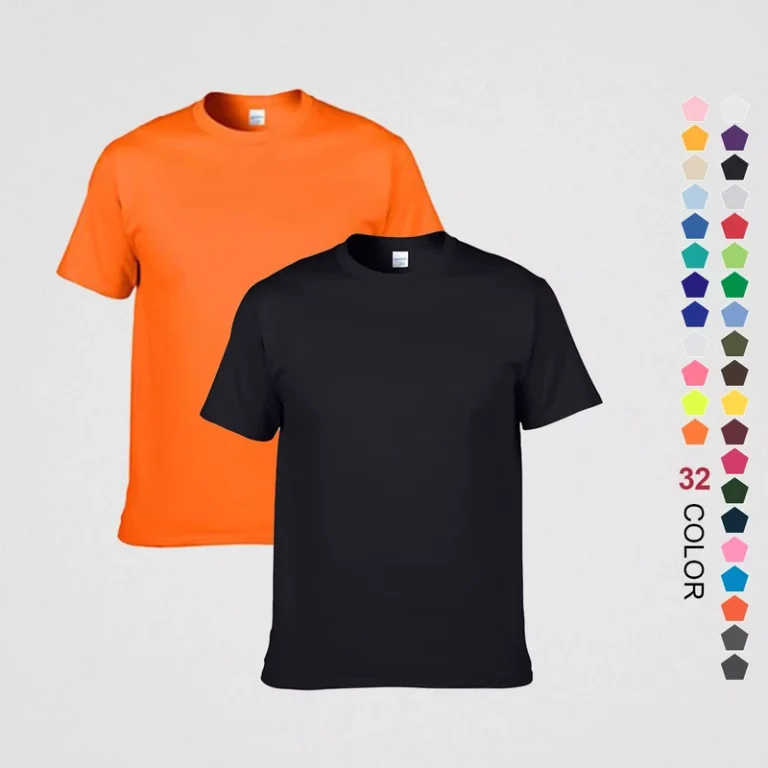 Plain-T-Shirt-180GSM-100-Cotton-Custom-Logo-Unisex-Blank-Short-Sleeve-Round-Neck-Loose-Fit-Casual-Basic-Soft-Tshirt