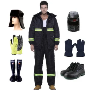 Plus Size Cold Room Storage Freezer Jacket and Pants Winter Safety Work Suit