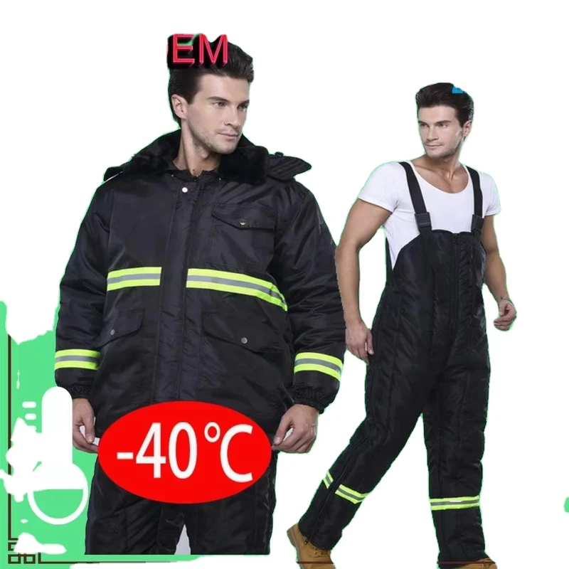 Plus Size Jacket Winter Freeze Suit Workwear Cold Storage Suit