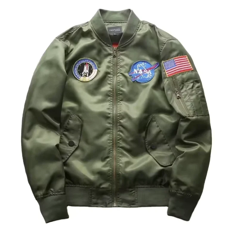 Plus-Size-Winter-Sportswear-Slim-Fit-Stand-Bomber-Jacket-Windproof-Eco-Friendly-Zipper-Closure-Mens-Moto-Biker-Style