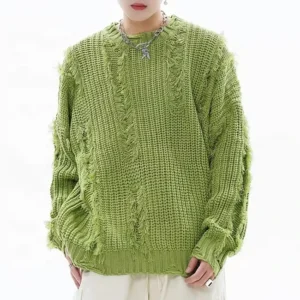 Plus Size Women’s Casual Knitted Sweaters Plain Dyed with Breathable and Waterproof Canvas Fabric Dropship Stock for Men