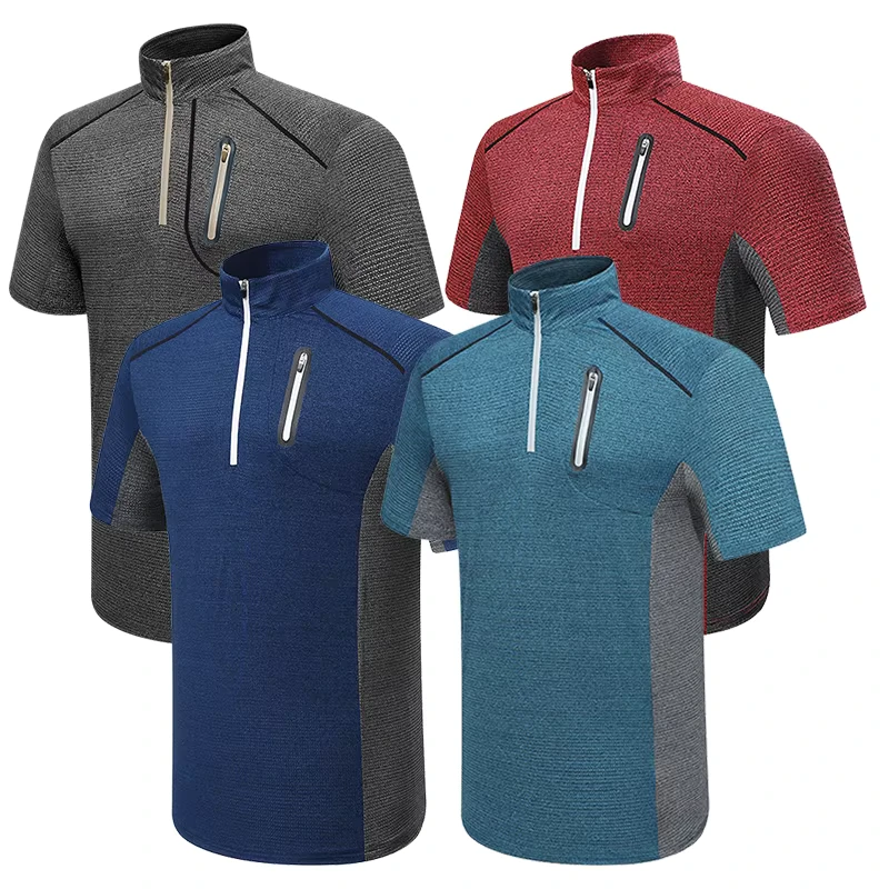 Polo Shirt Embroidery Breathable Quick Dry Golf Polo Shirt for Men