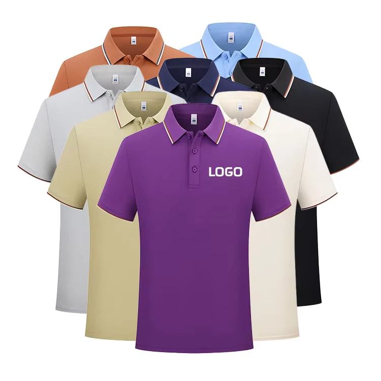 Polo-Shirts-Customized-Mens-220Gsm-100-Cotton-Uniform-Shirt-Solid-Color-Slimming-Fashion-Summer-Golf-Polo-Shirts