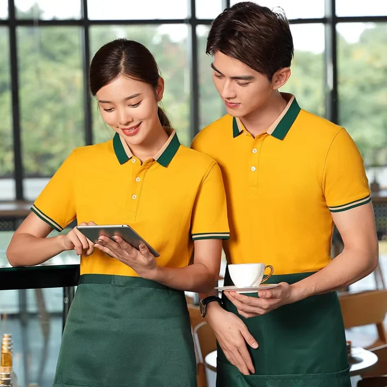 Polo-Uniform-for-Staff-Employees-Waiter-Workwear-T-Shirt-Working-Uniform-Embroidery-Logo-Restaurant-Bar-Polo-Shirt
