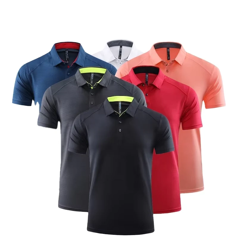 Polo t Shirt for Business Collar Short Sleeves Quick Dry Sports and Leisure Polo Shirt Matching Clothes