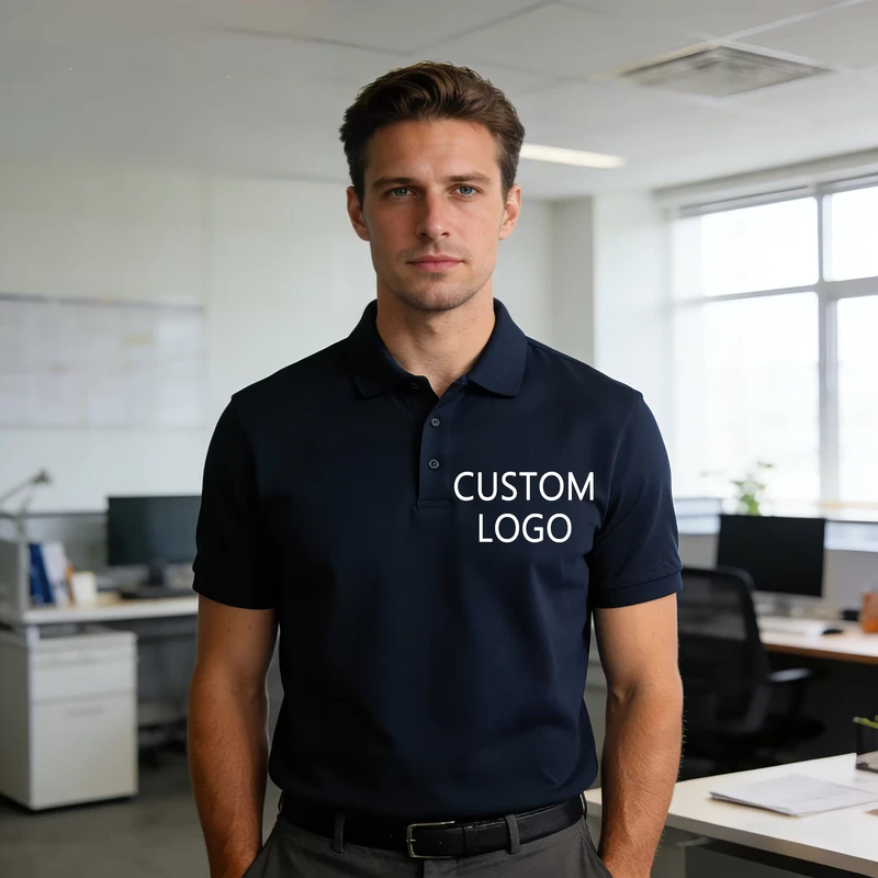 Polos Tshirt Luxury Cotton Men High Quality Custom Chemises Workware De Hombre T Homme En Coton Pour Hommes for Men's Polo Shirt
