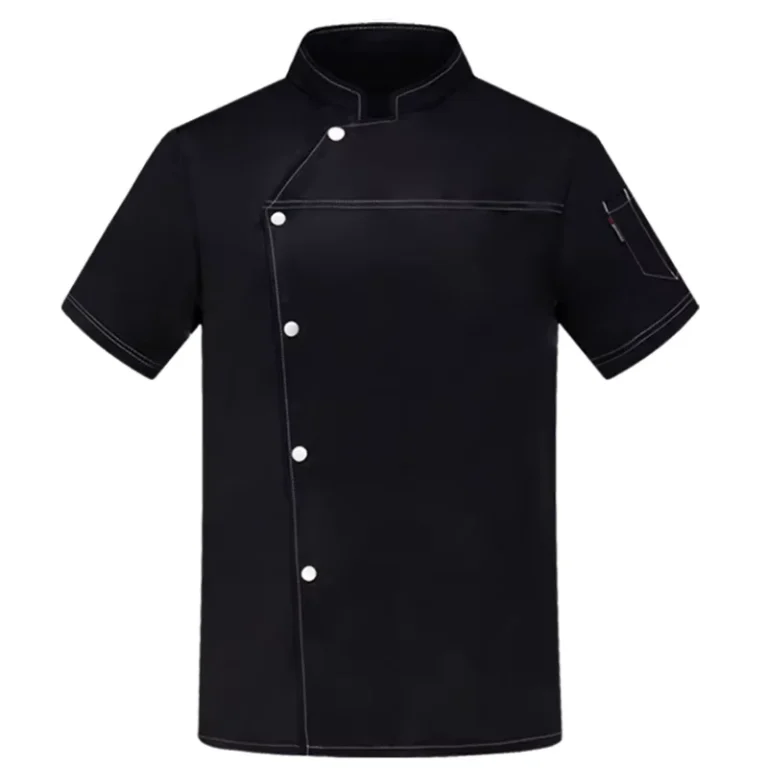 PolyCotton-Short-Sleeve-Chef-Coat-for-Hotel-and-Restaurant-Kitchens