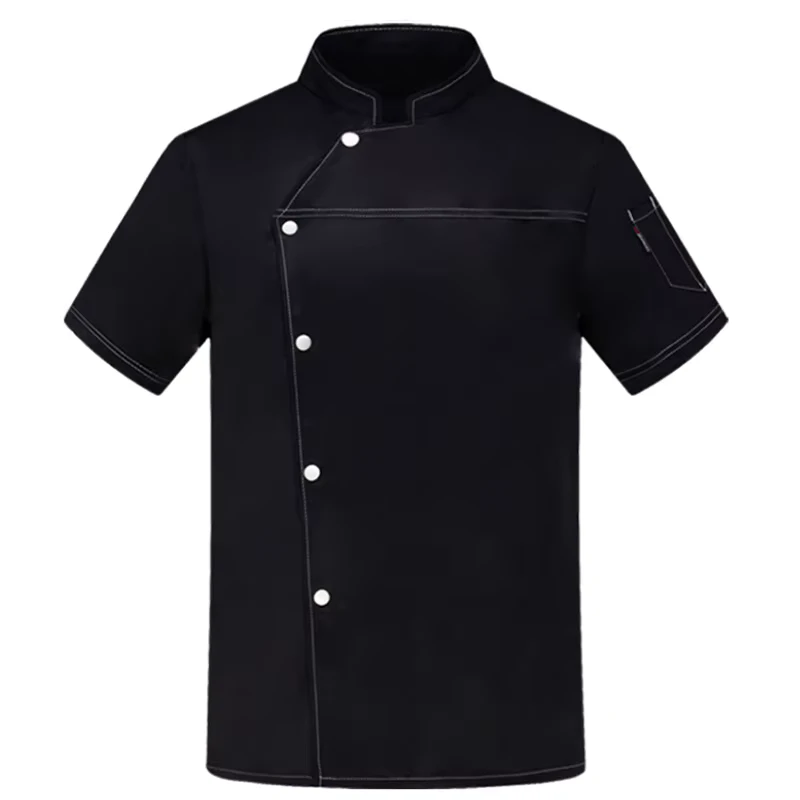PolyCotton Short Sleeve Chef Coat for Hotel and Restaurant Kitchens