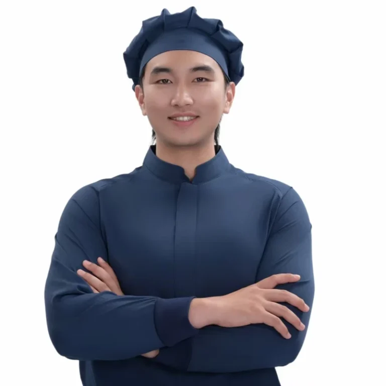 Polyester-4-Way-Stretch-Mushroom-Chef-Hat-120gsm-Custom-Anti-Wrinkle-Kitchen-Uniform-Hat-OEM-Food-Industry-Cleanroom-Caps