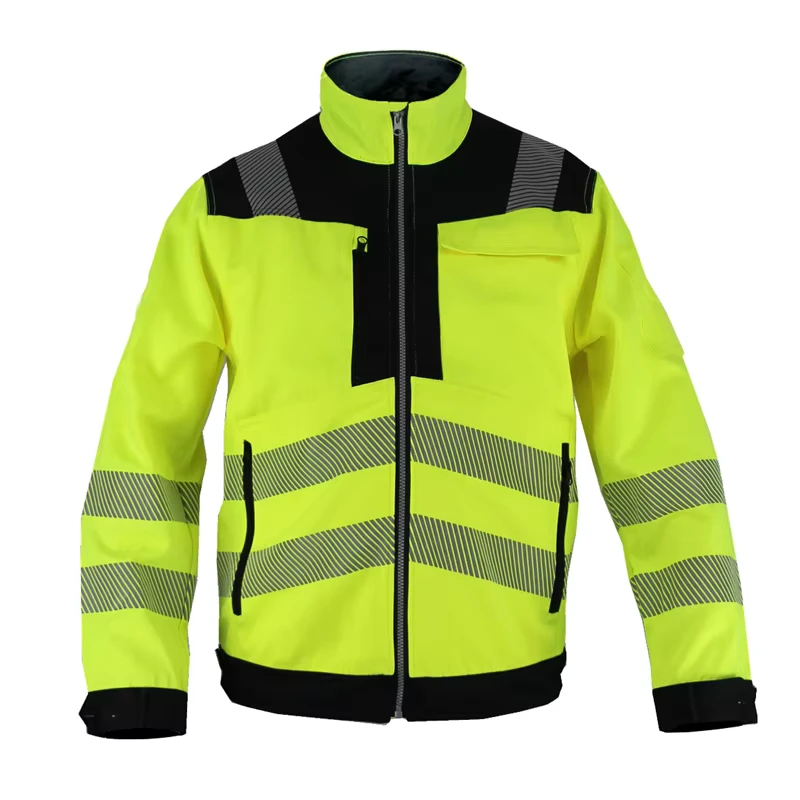 Polyester-Cotton TC Reflective Breathable Construction Workwear Jacket