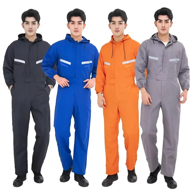 Polyester-Dust-Proof-Wear-Resistant-Reflective-Coveralls-for-Coal-Mines-and-Shipyards