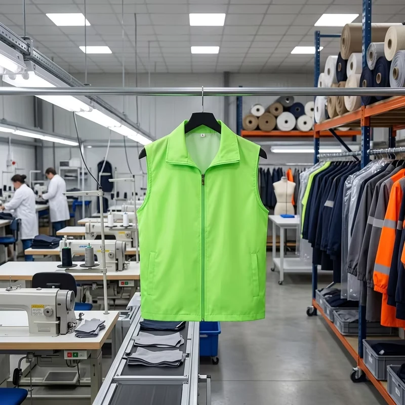 Polyester Factory Work Clothes for Construction Site with Heat-Transfer Printing In Stock Items