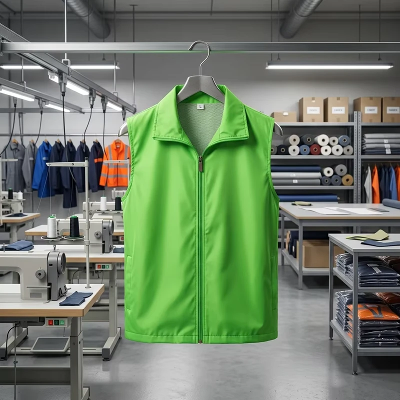 Polyester Factory Work Clothes for Construction Site with Heat Transfer Printing In Stock Items