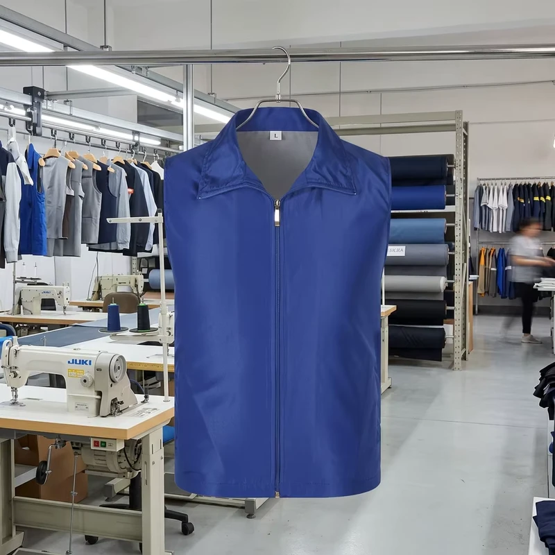 Polyester Factory Work Clothes for Construction Site with Heat-Transfer Printing In-Stock Items
