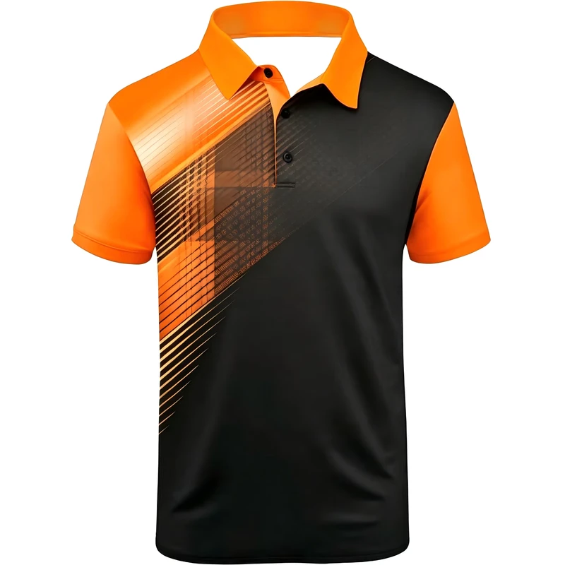 Polyester Golf Polo Shirt Dry Fit Work Business Polo T Shirt Custom Logo Embroidered Uniform Polo Shirt