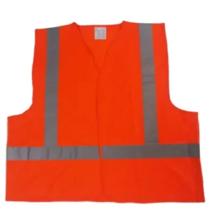 Polyester Hi-Vis Strap Reflective Orange Safety Vest