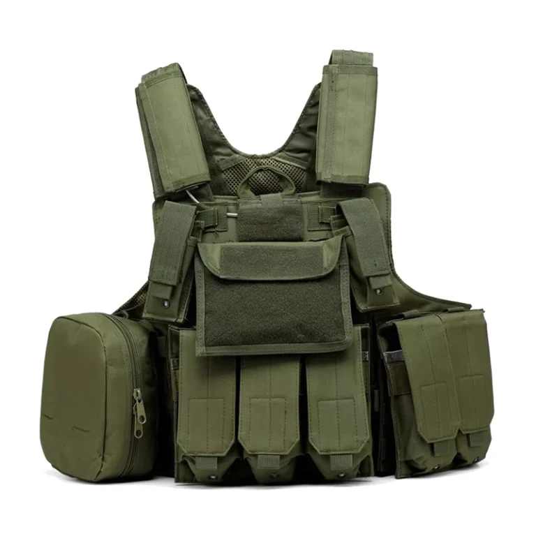 Polyester-Outdoor-Tactical-Hunting-Multifunctional-Black-and-Green-Quick-Release-Vest