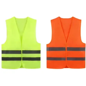 Polyester Waterproof Reflective ANSI Class 2 High-Visibility Safety Vest for Construction and Traffic Safety