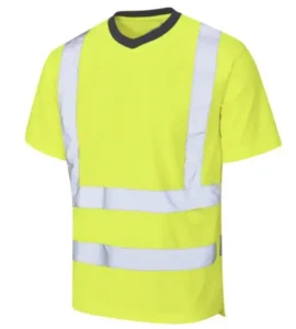Polyester Work Workwear Customized Security Short Sleeve High Visibility Reflective Safety T shirt Construction Hi Vis Shirt