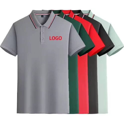 Polyester for Men Short Sleeve Polo Shirts Good High Quality Men's Polo T Shirts Manufacture