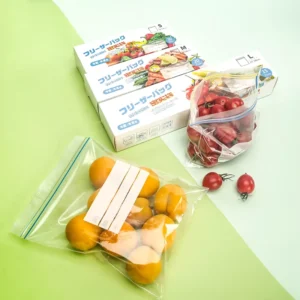 Portable Meal Prep Bags BPA Free Mylar Pouch with Resealable Zipper & Handle