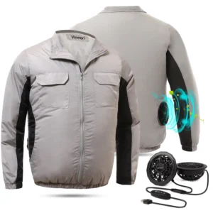 Powered by Rechargeable Battery Jacket With Mini Fans Air Cooling Air conditioned Clothing