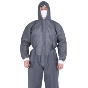 Ppe Suit Disposable Coverall Safety Clothing Type 5 Coverall Disposable Waterproof Hazmat Suit for Industrial Working Clothes