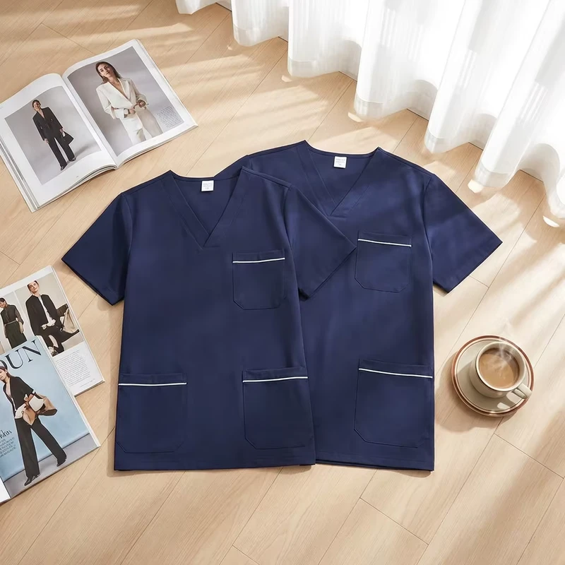 Premium Durable Unisex Spandex Scrub Uniform Moisture Wicking High End Design for Healthcare Professionals