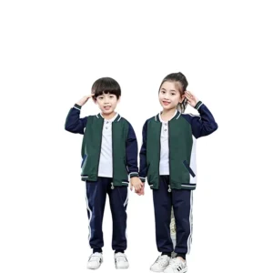 Primary School and Kindergarten Uniforms, Spring Autumn Children’s Cotton Sportswear, British Style, Unisex