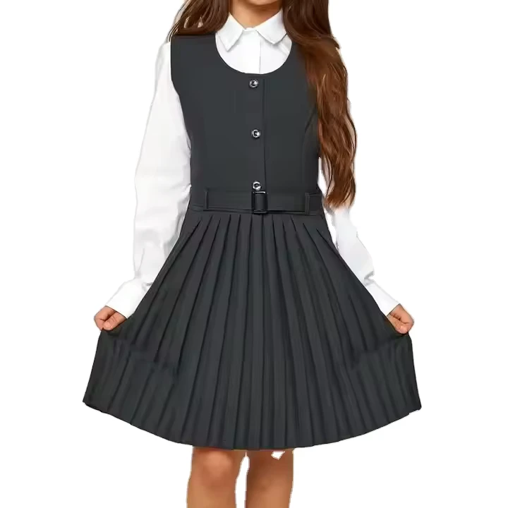 Primary and Middle School Uniform Dresses for Students
