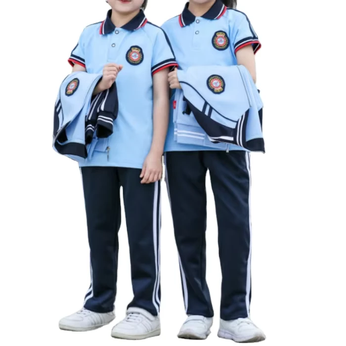 Primary-and-Secondary-School-Students-School-Uniform-Blue-and-White-Spring-and-Autumn-Suit-Junior-High-School-Sports-Day-Coats