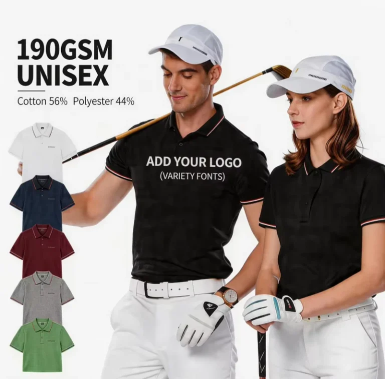 Printed-Promotional-Men-Woven-Formal-Breathable-Short-Sleeve-Button-Front-Cotton-Polyester-T-Shirt-Golf-Dry-Fit-Custom-Printed